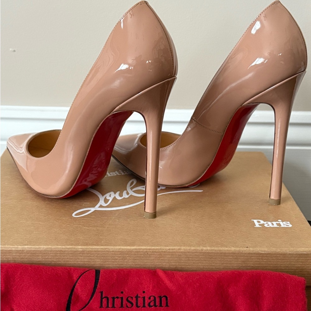 Authentic Christian Louboutin Nude Pumps - Picture 6 of 8